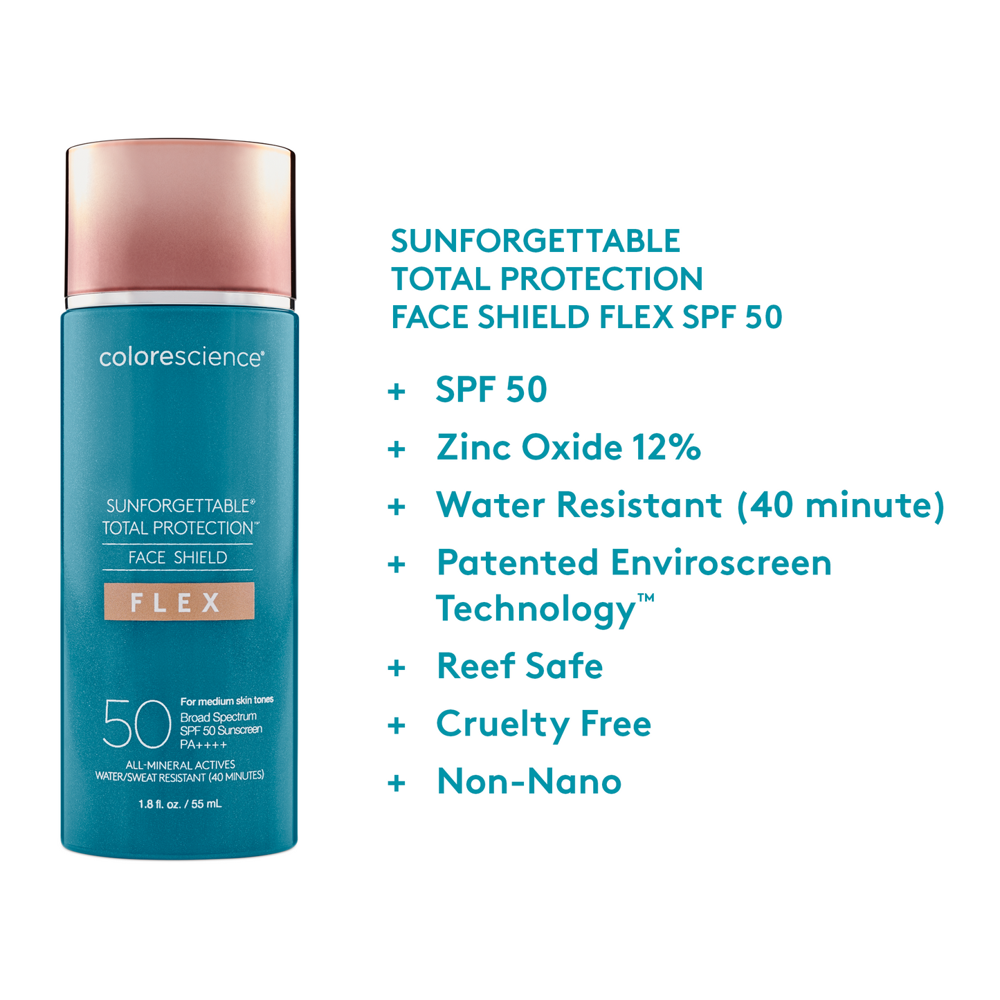 Sunforgettable® Total Protection® Face Shield Flex SPF 50 - Medium