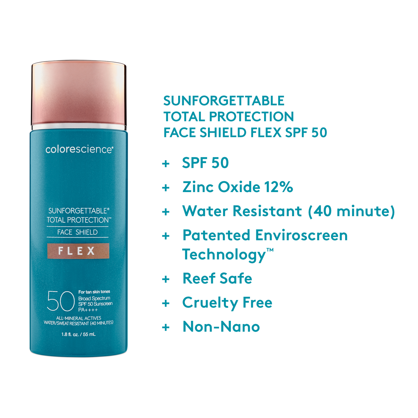 Sunforgettable® Total Protection® Face Shield Flex SPF 50 - Tan
